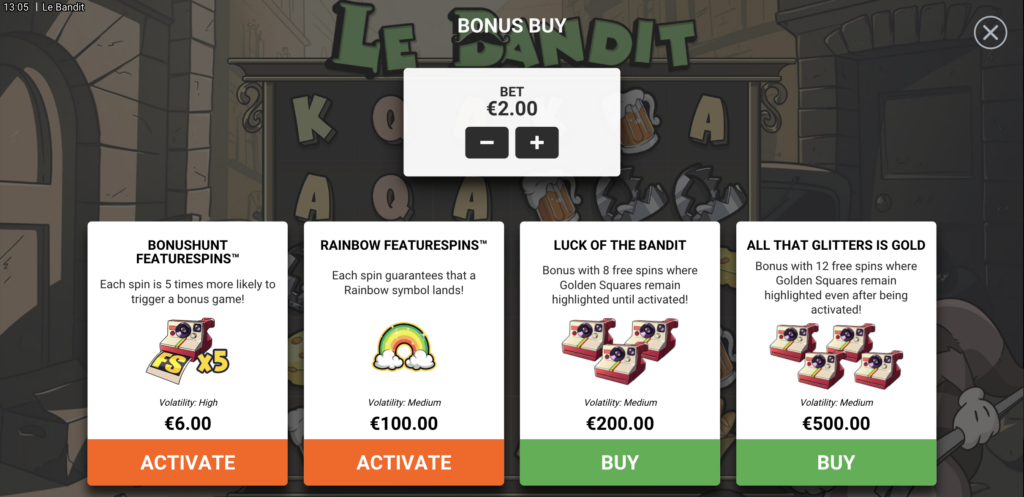 Bonus Rounds Le Bandit