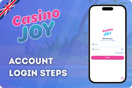 Casino Joy login screen account access UK players