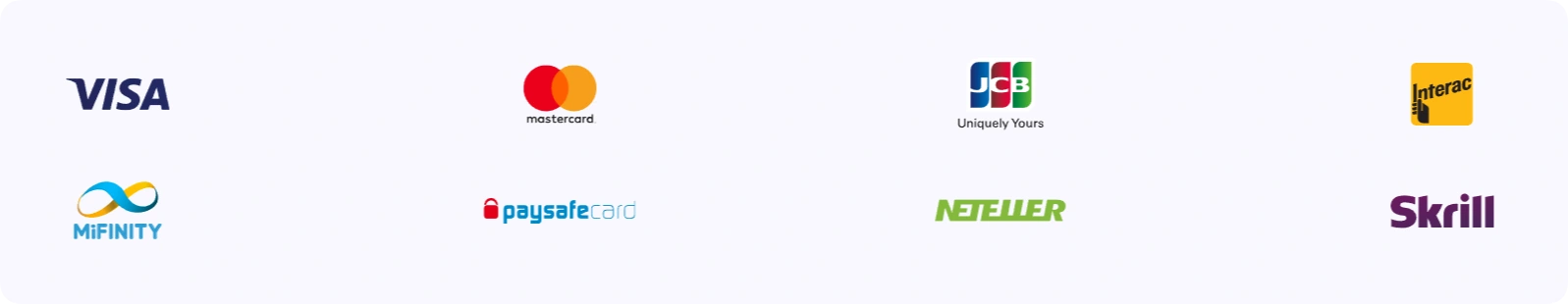 Casino Joy payment methods Visa Skrill crypto UK