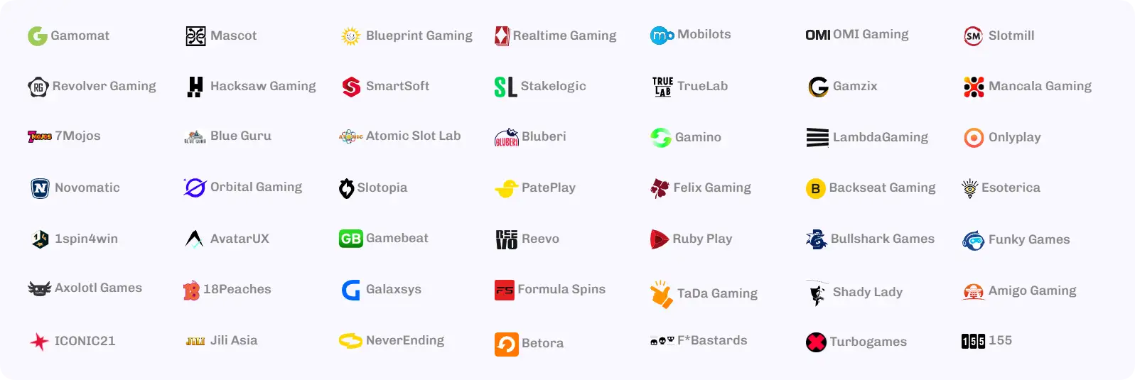 Casino Joy certified game providers UK including NetEnt Relax Gaming