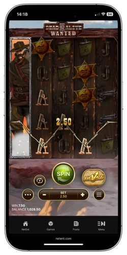 Dead or Alive 3 Wanted mobile Elevate Feature menu UK