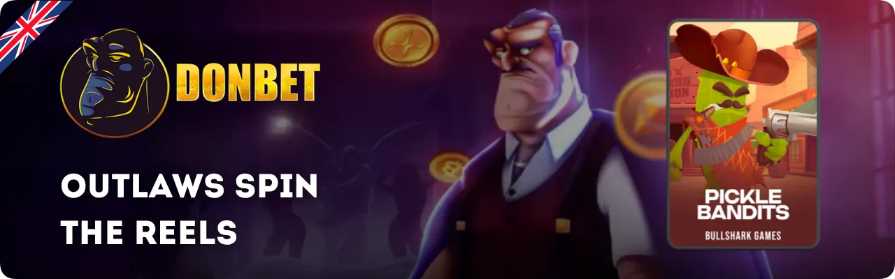 Pickle Bandits slot at Donbet Casino