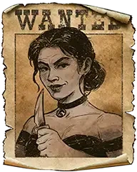 Della Rose symbol Dead or Alive 3 Wanted