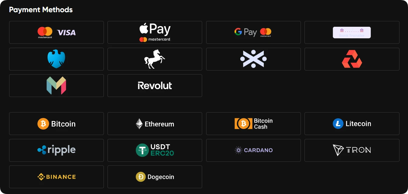 Britsino Casino deposit methods Open Banking credit card cryptocurrency UK