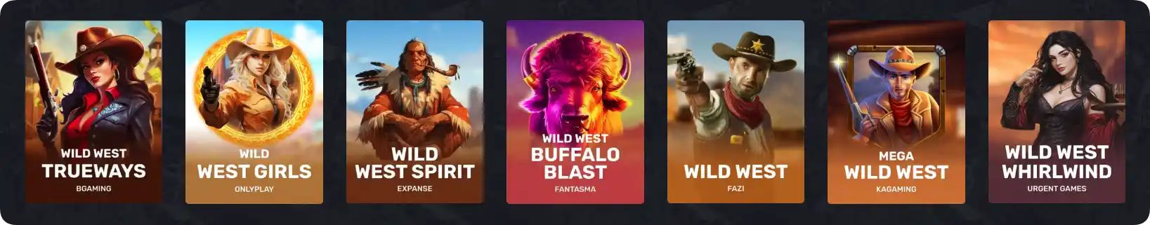 Britsino Casino Wild West slots lobby section UK players