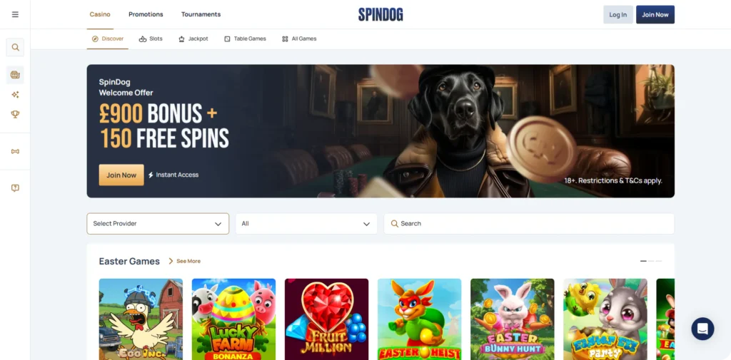 spindog casino start page
