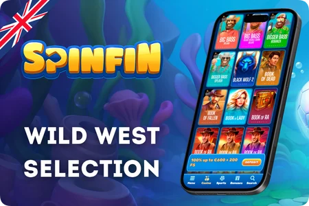Spinfin Casino more wild west slots section UK